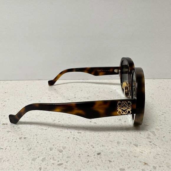 NEW LOEWE ACETATE LW 40080U 52A HAVANA GOLD AUTHENTIC SUNGLASSES 57-18 - Picture 3 of 8